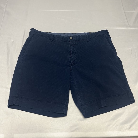 Polo Ralph Lauren Other - Polo Ralph Lauren Shorts Mens 36 Blue Seersucker Stretch Straight Chino Preppy